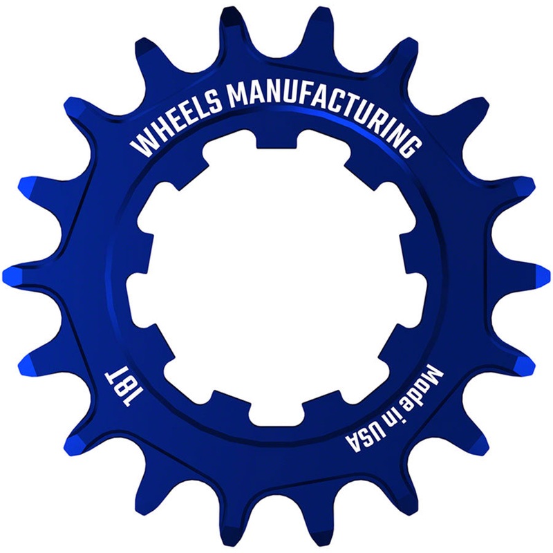 Wheels Manufacturing SOLO-SPEED Cog – 18t, Fits SOLO-SPLINE and SOLO-XD kits, Blue