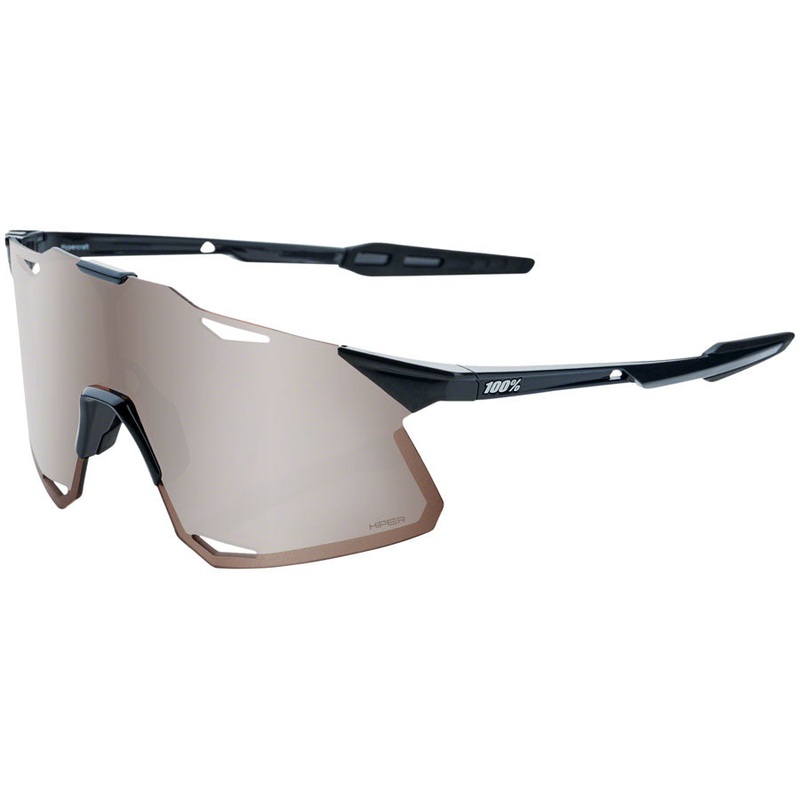100% Hypercraft Sunglasses – Matte Black, Soft Gold Mirror Lens