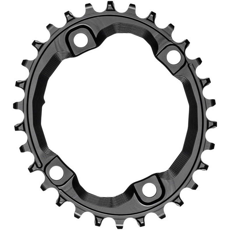 absoluteBLACK Oval 96 BCD Chainring Shimano XT M8000 – 30t 96 Shimano Asymmetric BCD 4-Bolt Narrow-Wide BLK
