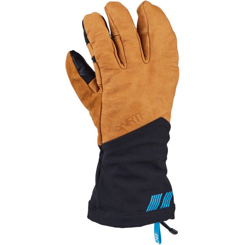 45NRTH 2024 Sturmfist 4 LTR Leather Gloves – Tan/Black Lobster Style Medium