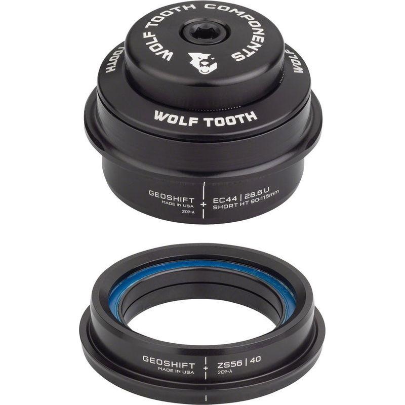 Wolf Tooth GeoShift Performance Angle Headset – 2 Deg Short EC44/ZS56 Black
