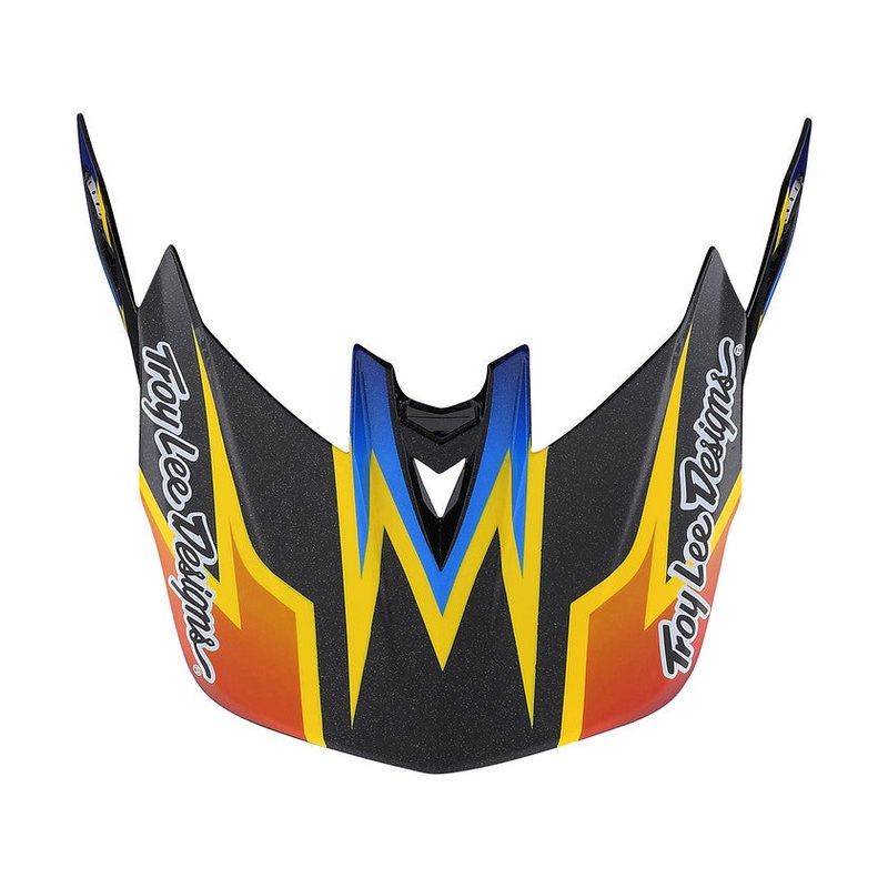 Troy Lee Designs D4 Replacement Visor – Lightning Black