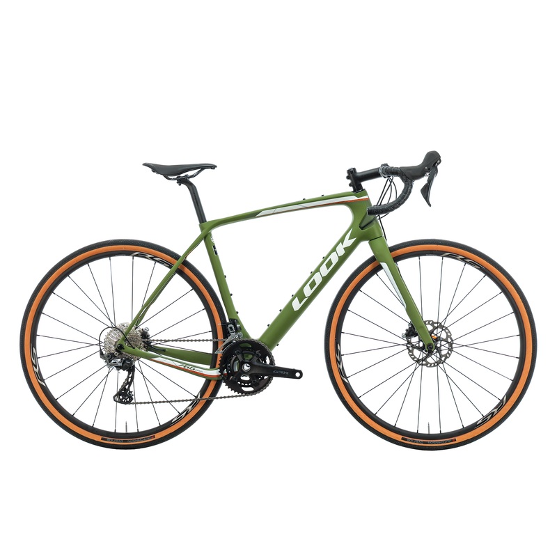 LOOK 765 Gravel Green Mat Gravel Bike – 2023, Medium