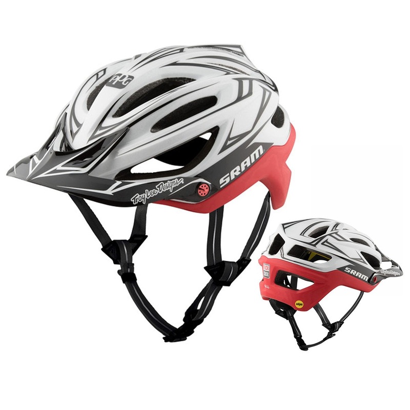 Troy Lee Designs A2 MIPS MTB Helmet – Team – White-Red