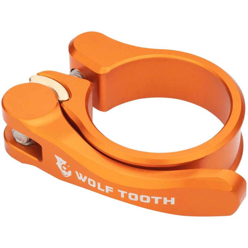 Wolf Tooth Components Quick Release Seatpost Clamp – 28.6mm Orange