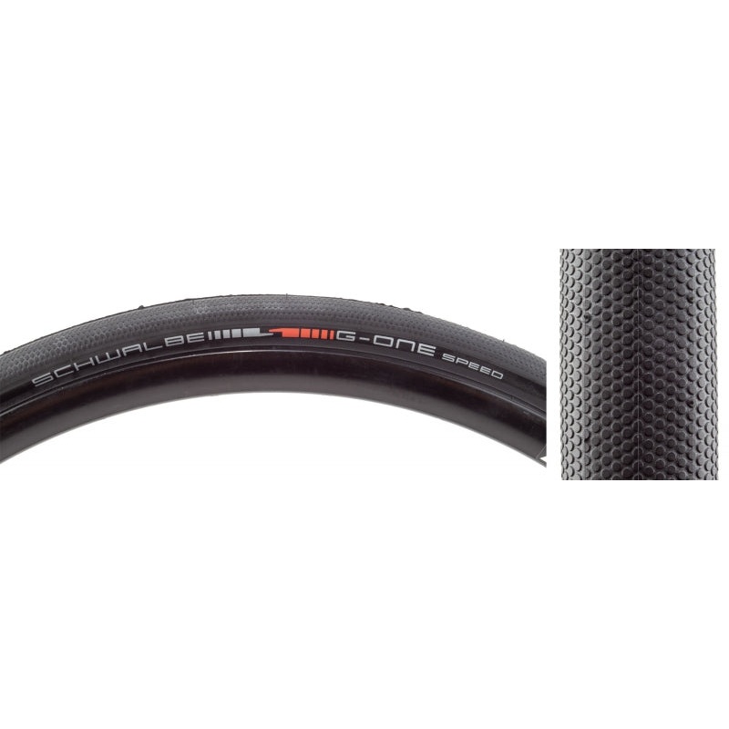 Schwalbe G-One Speed Tire – 700 x 30 / 28 x 1.20 Tubeless Folding BLK Evolution Line Addix SpeedGrip Super Ground E-25
