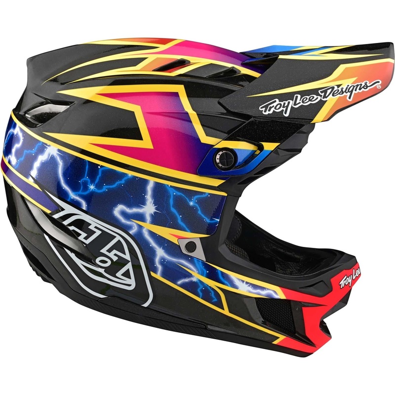 Troy Lee D4 Carbon Race Helmet – Lightning/Black