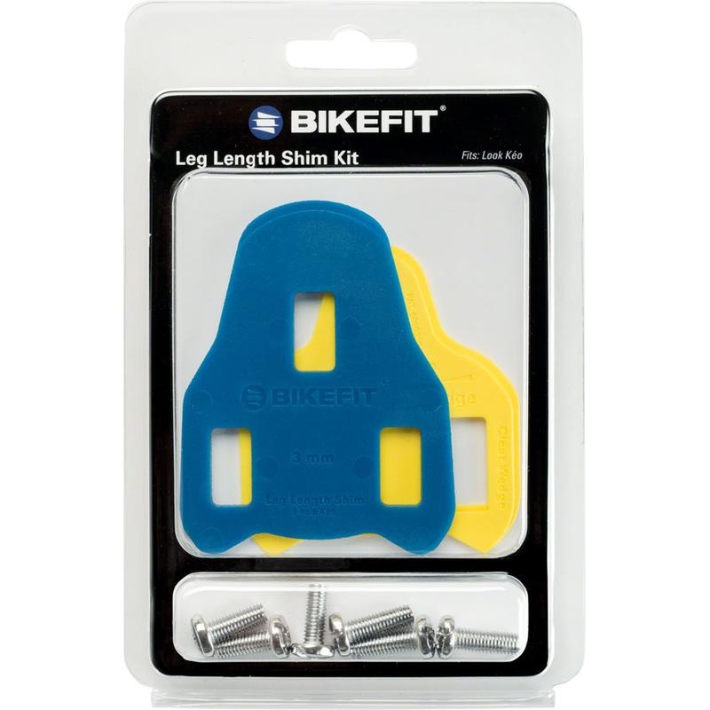 BikeFit Leg Length Shims – Look Keo Compatible 3-Hole 3mm 1-Pack Kit