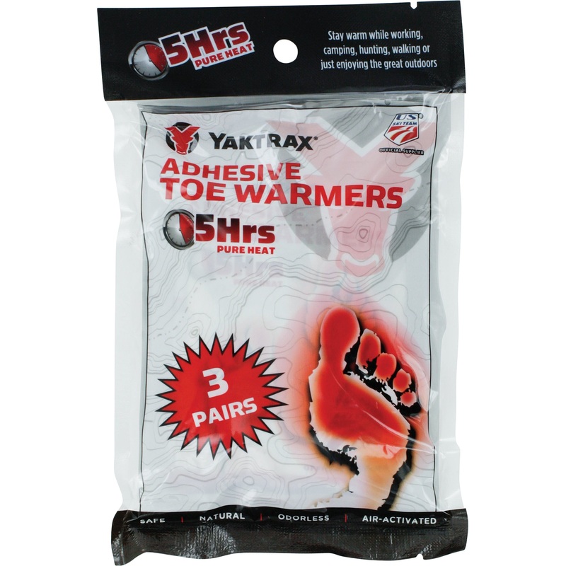 Yaktrax Adhesive Toe & Hand Warmers – 3 & 10 Pack, Instant Heat, Odorless, Eco-Friendly, Up to 5 Hours of Warmth for Cold Weather Comfort