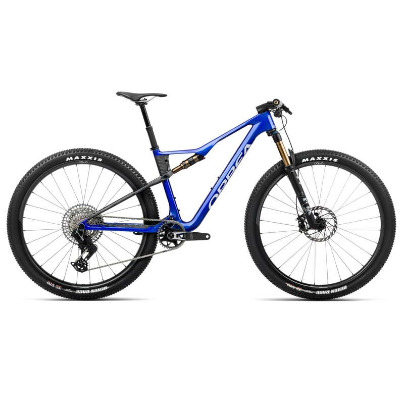 2025 Orbea OIZ M-TEAM AXS XC MTB BIKE – Large, Cobalt Blue (Gloss) – Carbon Raw (Matte)