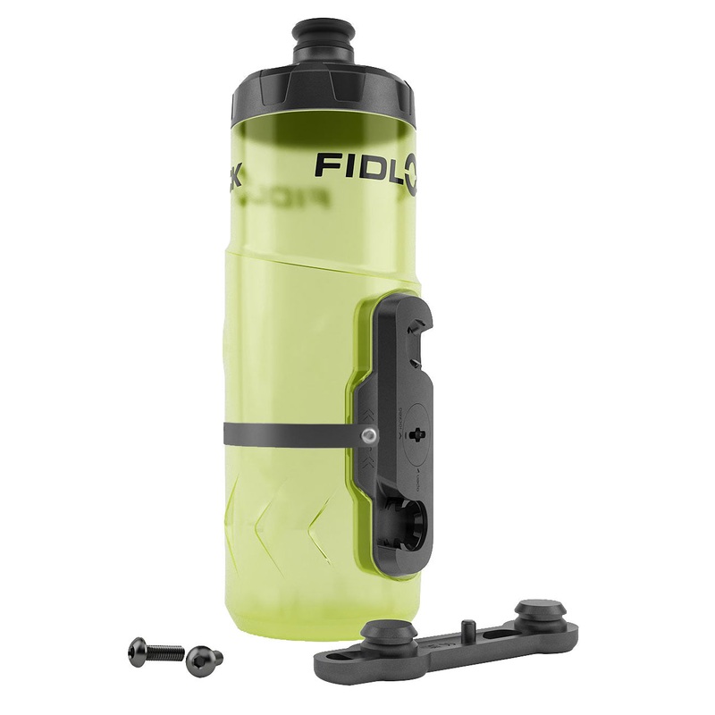 Fidlock BottleTwist Magnetic Water Bottle with Overmold  20oz, Yellow, Secure Mounting, Durable Materials, Innovative Mechanical & Magnet Technology