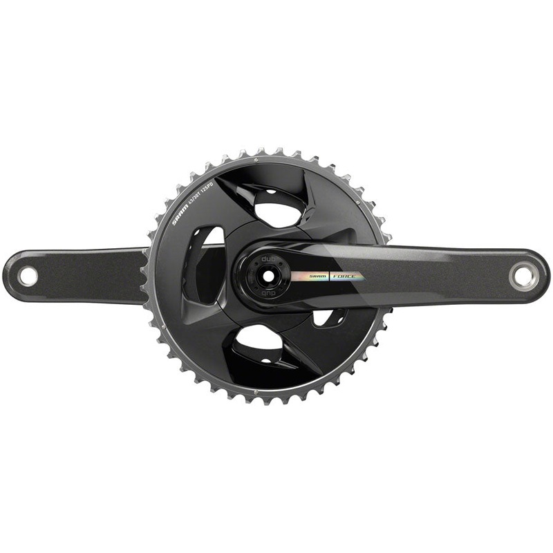 SRAM Force Wide Crankset – 170mm, 2x 12-Speed, 43/30t, 94 BCD, DUB Spindle Interface, Iridescent Gray, D2