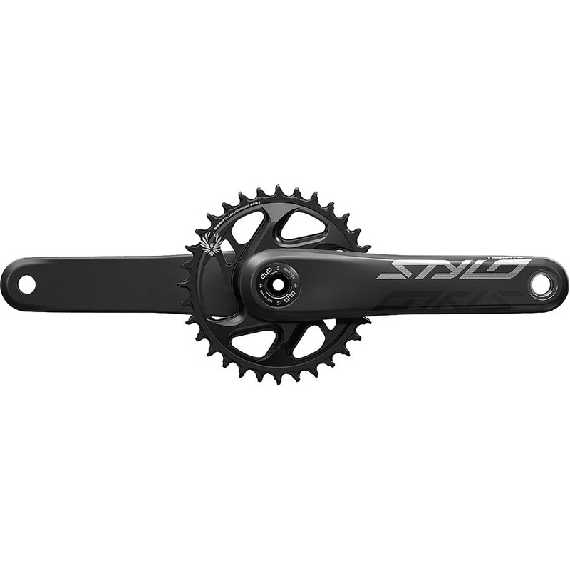 TruVativ STYLO Carbon Eagle Fat Bike Crankset – 175mm 12-Speed 30t Direct Mount DUB Spindle Interface For 170mm Rear Spacing BLK