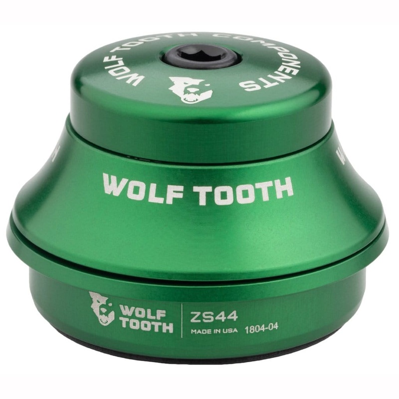 Wolf Tooth Premium ZS Headsets – Zero Stack Upper ZS44/28.6 15mm Stack Green