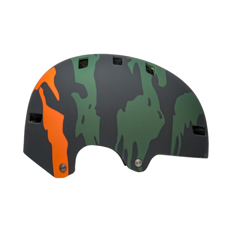 Bell Span BMX Helmet – Ravine – Matt Green-Orange