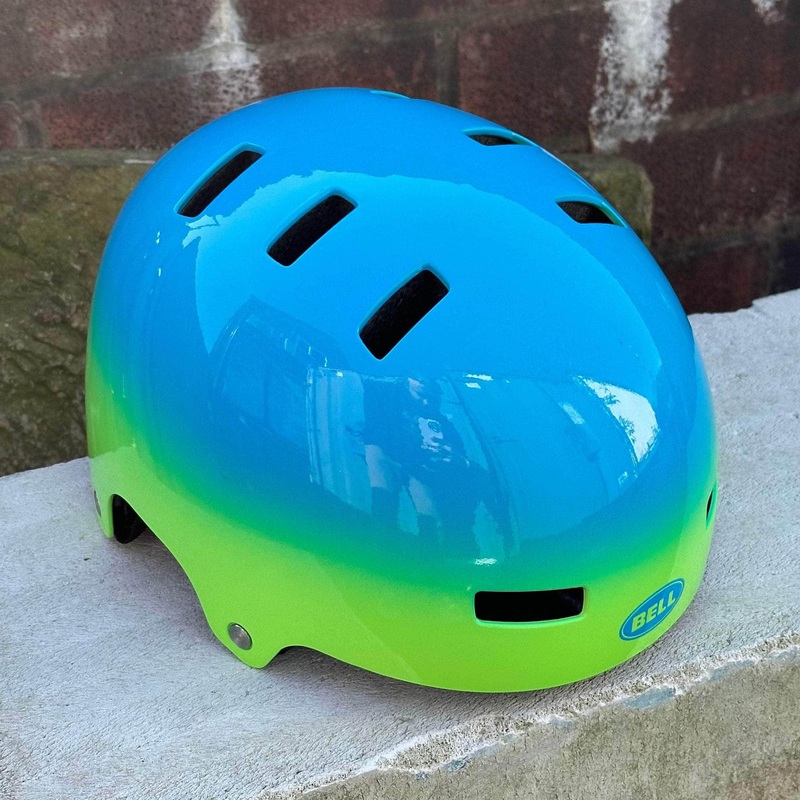 Bell Span Youth Skate / BMX Helmet Plunge Gloss Blue / Retina