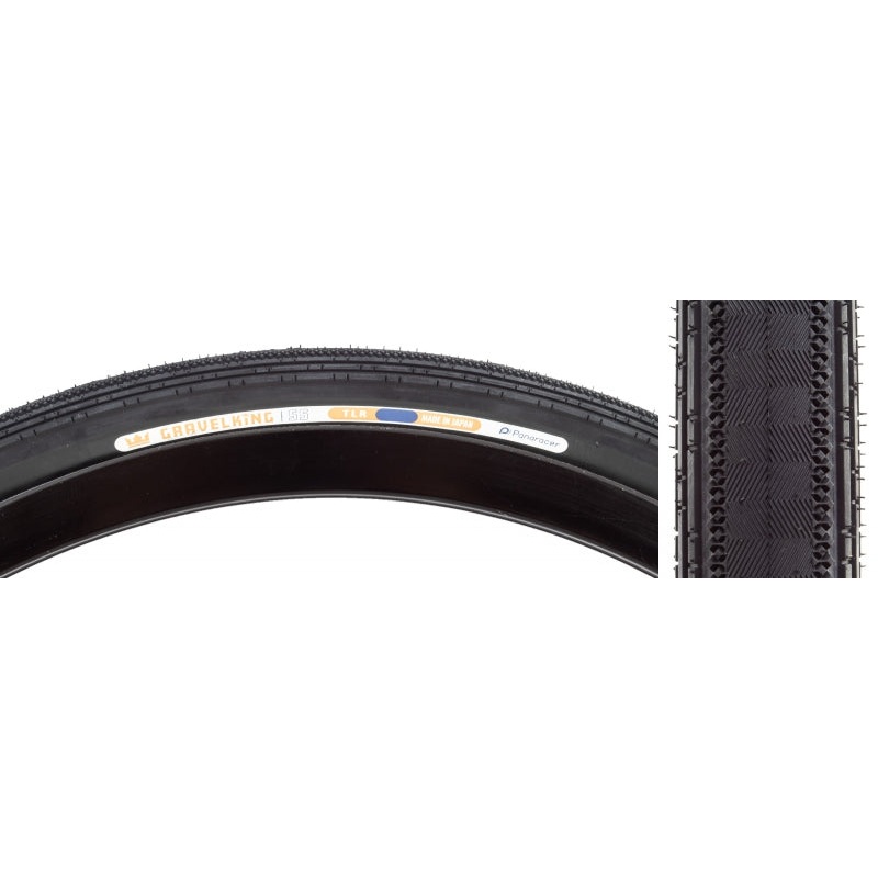 Panaracer GravelKing SS Tire – 650b x 43 / 27.5 x 1.75 Tubeless Folding BLK