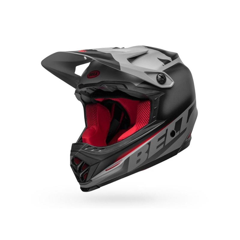 Bell Full-9 Fusion MIPS Full Face Helmet – Matt Black-Gray-Crimson