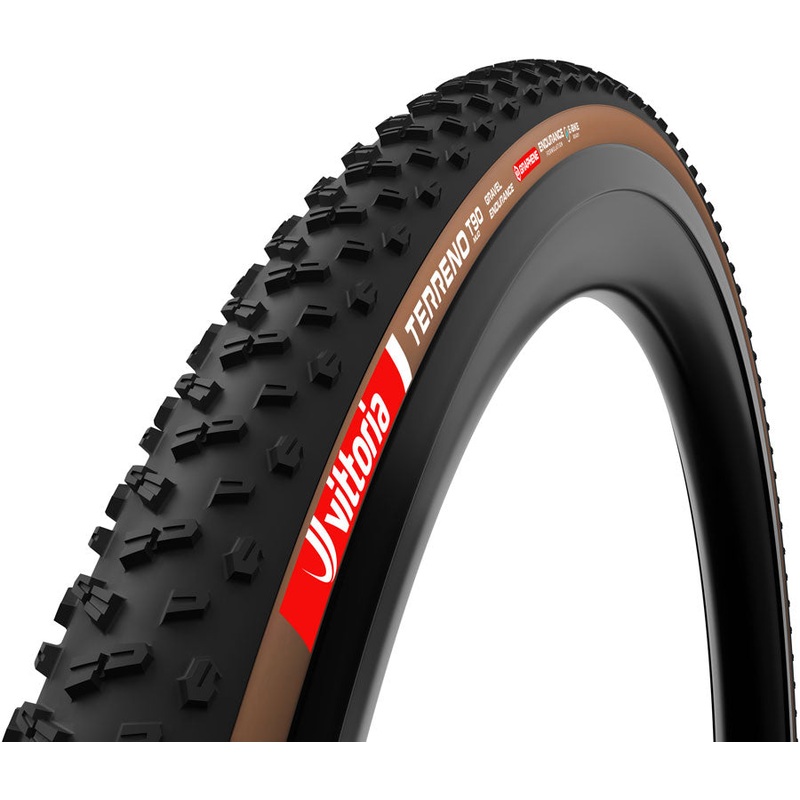 Vittoria Terreno T90 Mud Tire – 700 x 45, Tubeless, Folding, Black/Brown, Gravel Endurance, Graphene, G2.0 11A00829