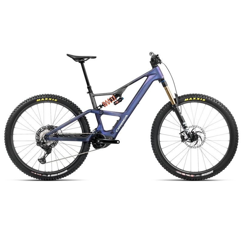 2025 Orbea RISE LT M-TEAM 630W 20mph Trail MTB E-BIKES – Medium, Tanzanite Carbon View – Carbon Raw (Matte)