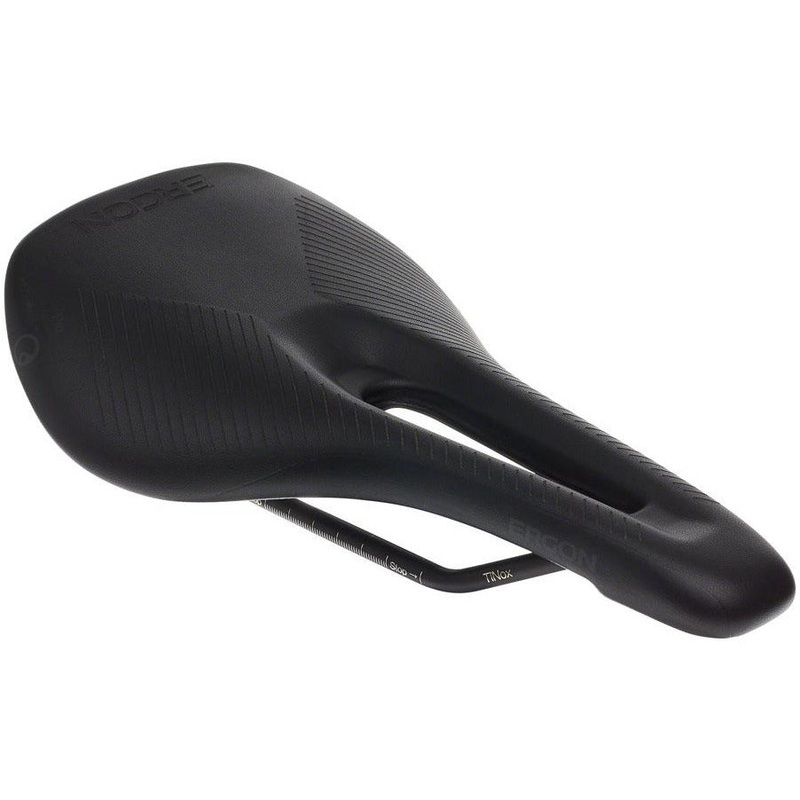Ergon SR Pro Saddle – Titanox, Black, Women’s, Medium/Large