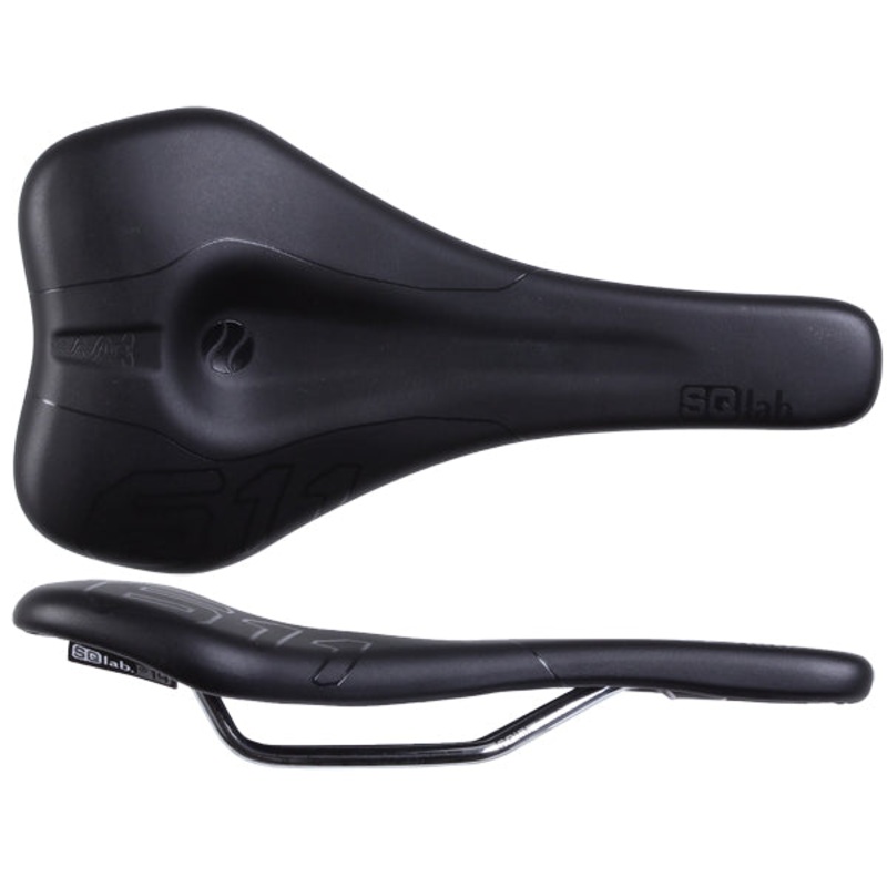 Bike Saddle SQlab 611 Ergowave CrMo rail 130* , blk