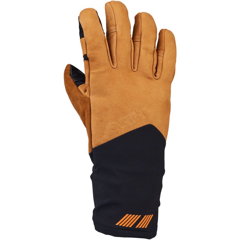 45NRTH 2024 Sturmfist 5 LTR Leather Gloves – Tan/Black Full Finger X-Large