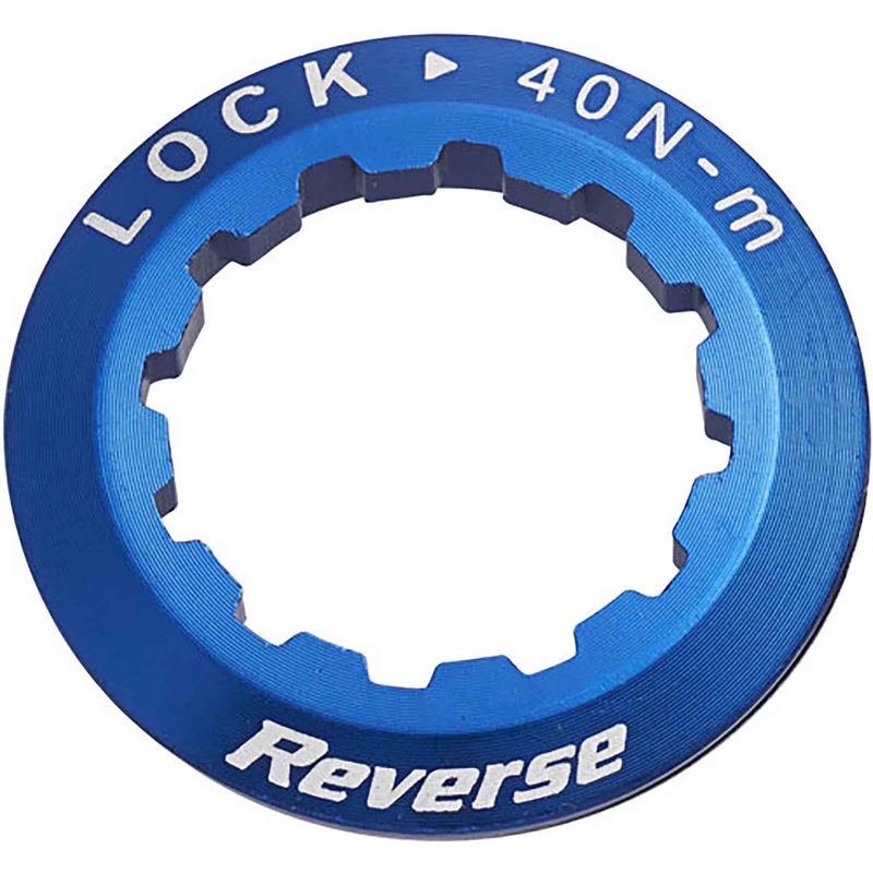 Aluminum Cassette Lockring by Reverse Fits HG Shimano SRAM Freehub Body Blue