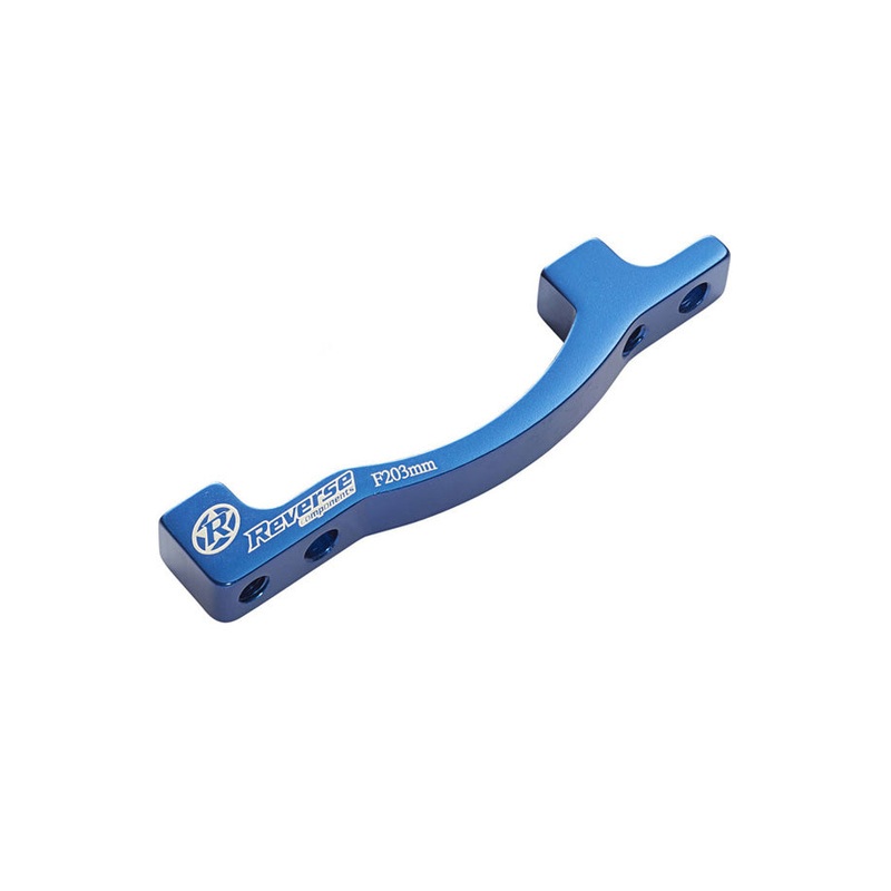 Reverse Disc Brake Adapter, PM-PM 203 Front, Blue NLS