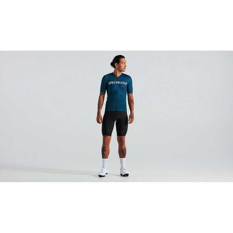 Specialized sl+ logo stripe jersey ss men navy blue m