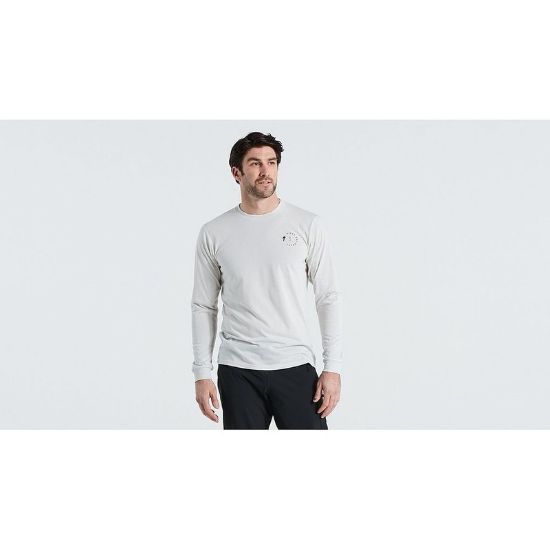 Specialized stoke tee ls dove grey s