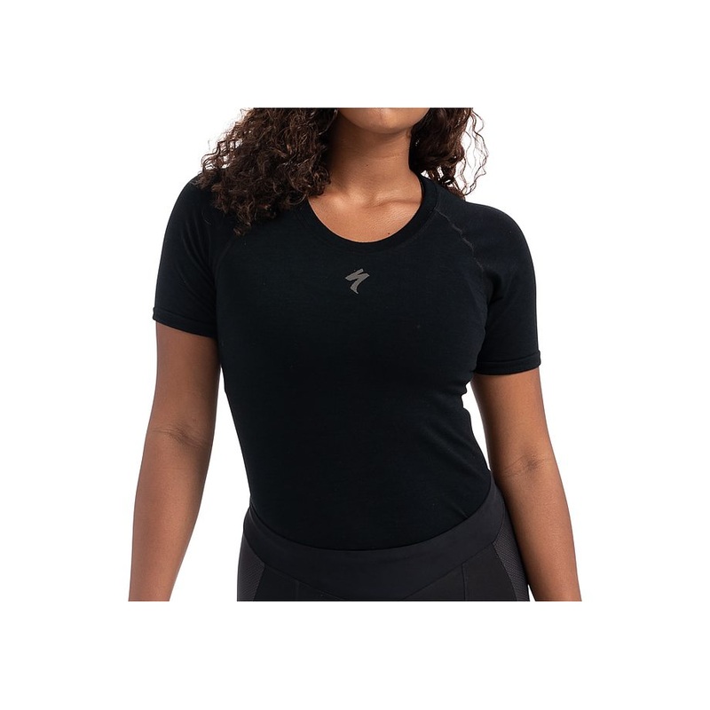 2020 SPECIALIZED SEAMLESS MERINO BASELAYER SHORT SLEEVE WOMEN BASELAYER – Black, XX-LARGE
