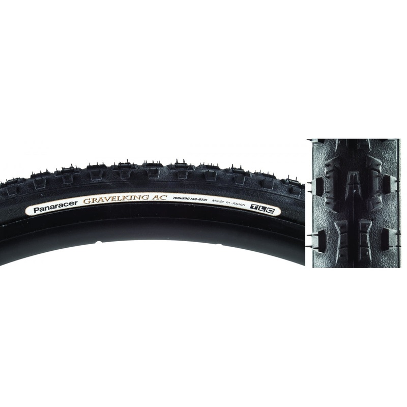 Panaracer Gravel King All Condition Knobby 700×33 Tubeless TPI 65 Bk/Blk RF733-GKAC-B