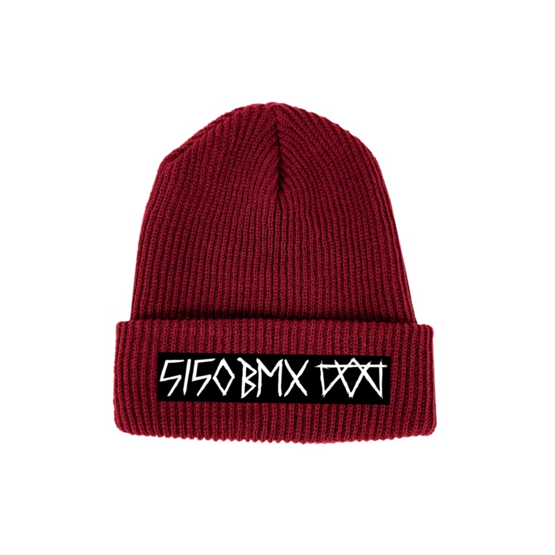 5150bmx Oversized Logo Beanie (Maroon)