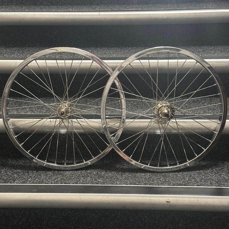 Hutch 20 Inch Freestyle Wheelset Chrome Pair Front and Rear