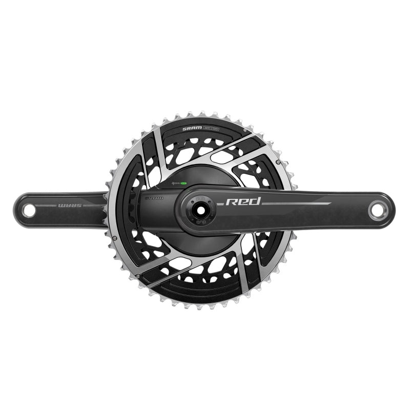 RED AXS Power Meter Crankset – 170mm 2x 12-Speed 46/33t 8-Bolt Direct Mount DUB Spindle Interface Natural Carbon E1
