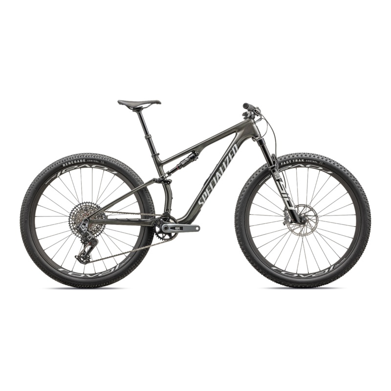 2024 Specialized EPIC 8 Expert Mountain Bike – X-Large, Gloss Carbon/Black Pearl White