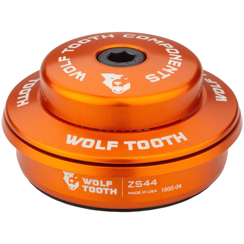 Wolf Tooth Premium Headset – ZS44/28.6 Upper, 6mm Stack, Orange