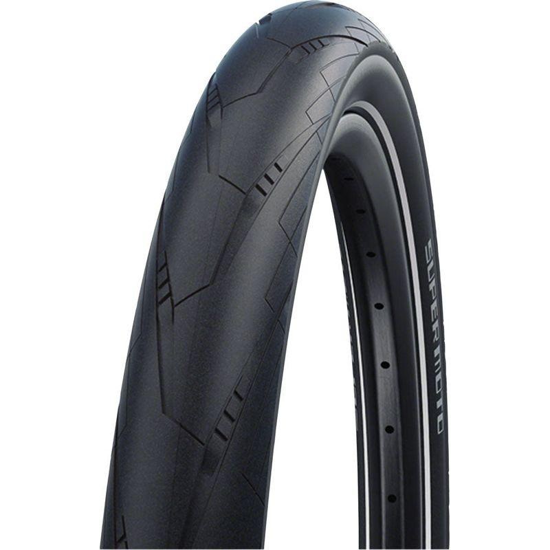 Schwalbe Super Moto Tire – 29 x 2.4 Clincher Wire Black/Reflective Performance Addix RaceGuard DoubleDefense