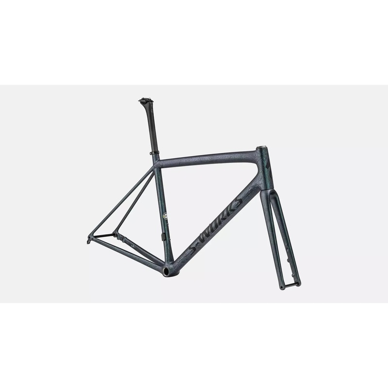 2023 Specialized S-Works Aethos Frameset – Satin Oil Granite Over Deep Lake Metallic
