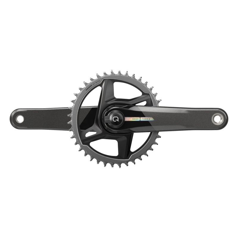 Force D2 1x Power Meter Crankset Speed: 12 Spindle: 28.99mm BCD: Direct Mount 40 DUB 165mm Black Road Disc