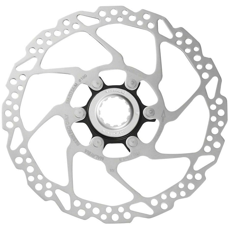 Shimano Deore SM-RT54-M Disc Brake Rotor – 180mm, Center Lock, For Resin Pads Only, External Lockring