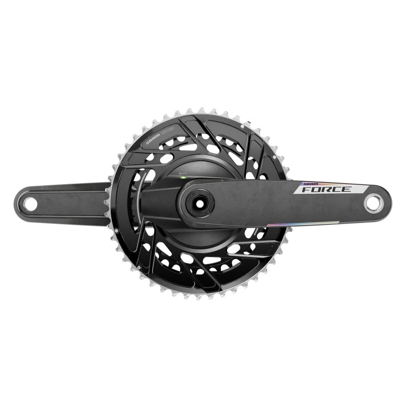 SRAM Force AXS Power Meter Crankset – 165mm 12-Speed 46/33t Thread Mount 8-Bolt PM Spider DUB Spindle Carbon E1