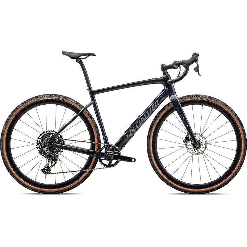 2024 Specialized diverge expert carbon bike gloss dark navy granite over carbon / pearl 49