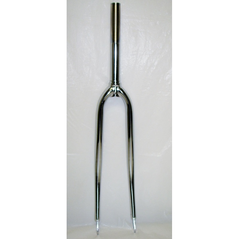 700c Steel Fork 1-1/8 Chrome  Threadless -Live4Bikes