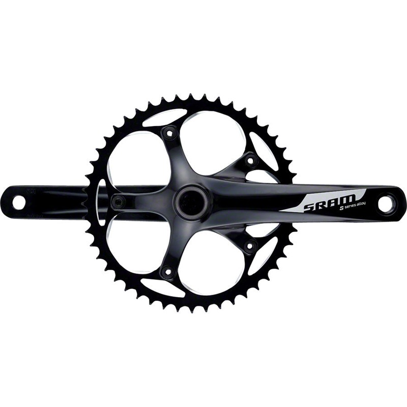 SRAM S-300 1.1 Courier Crankset – 170mm Single Speed 48t 130 BCD GXP Spindle Interface BLK