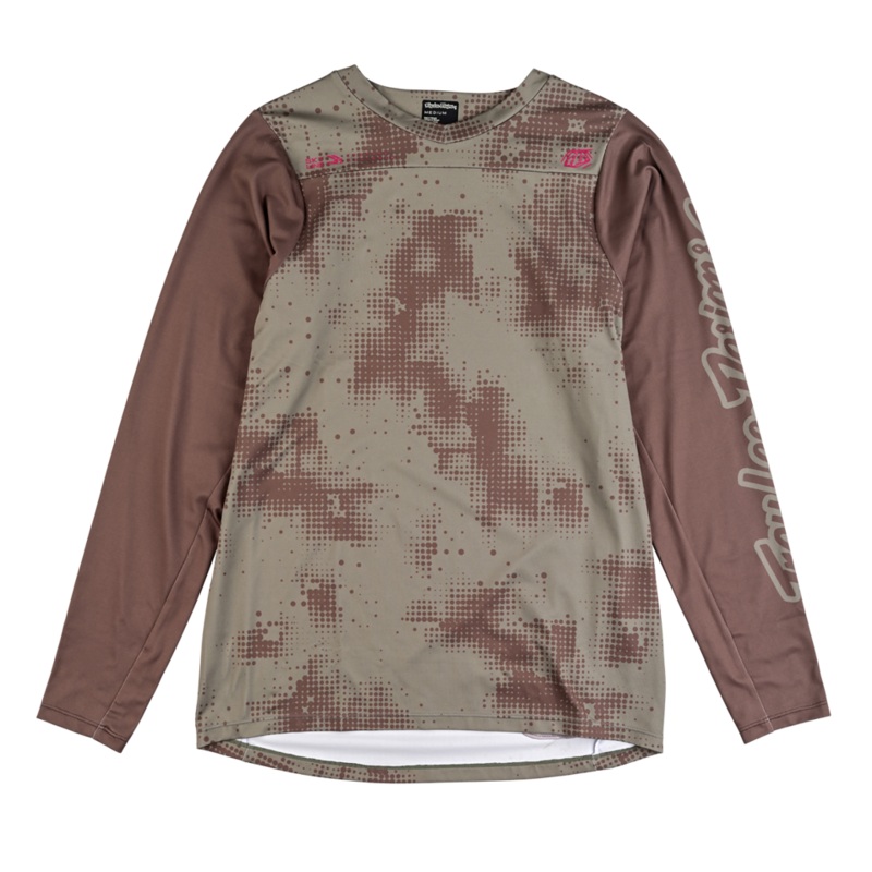 Troy Lee Designs Skyline Chill Long Sleeve MTB Jersey – Scattered – Olive