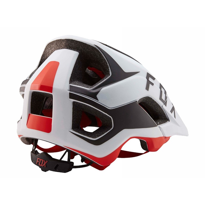 Fox Racing Metah Flow MTB Helmet – White-Black-Red