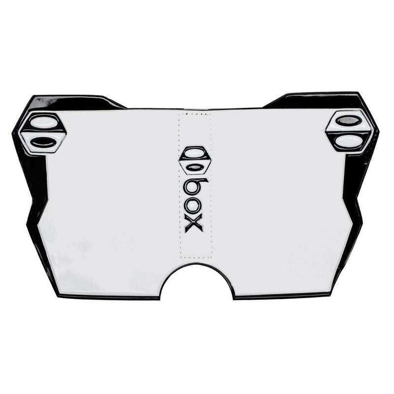 Box Two BMX Side Number Plate – Black/White