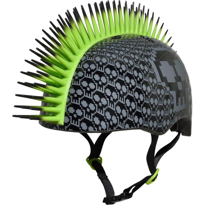C.Preme Raskullz Bone Block Mohawk Child Helmet – Black-Green